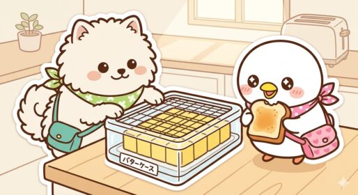カットできちゃうバターケース