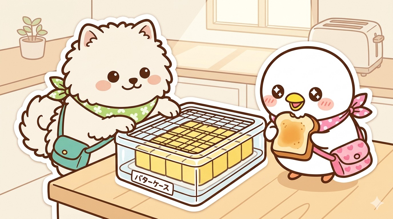 カットできちゃうバターケース