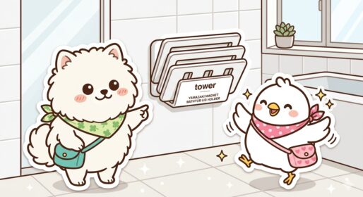 乾きやすいマグネット風呂蓋スタンド 